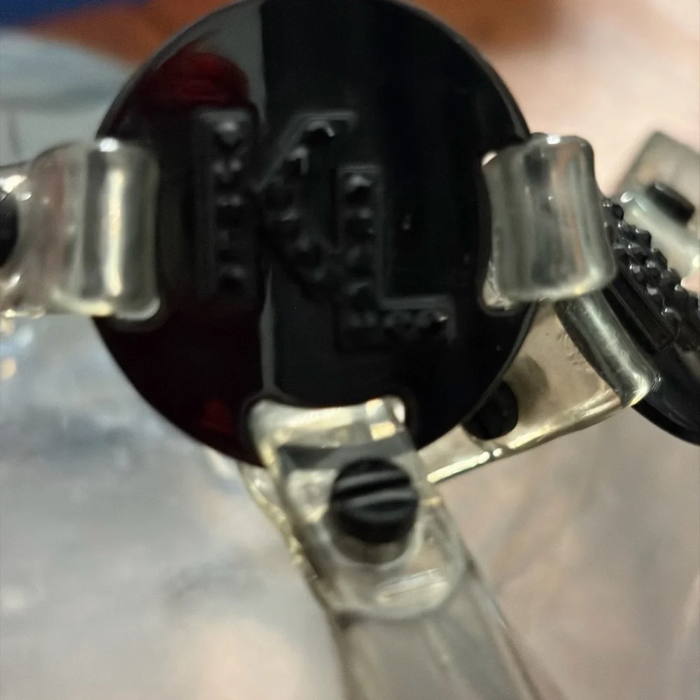 NWT Karl Lagerfeld Women's Transparent Sandals IN Clear Black - Picture 5 of 6